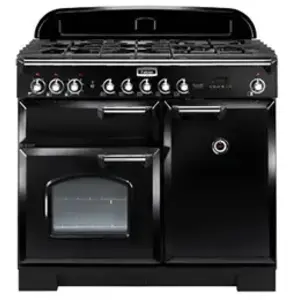 Rangemaster Cuisinière FALCON Classic deluxe 100 noire/chrome - CDL100DFBL/C-EU pas cher