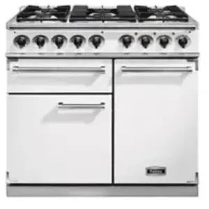 Comparateur de prix : Piano de cuisson gaz FALCON Semi Pro DELUXE 100 BLANC NICKEL BROSSÉ