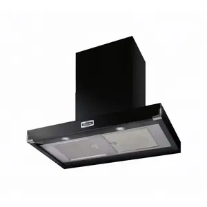 Hotte FALCON CONTEMPORAINE 900 NOIR/CHROME - FHDCT900BL/C pas cher