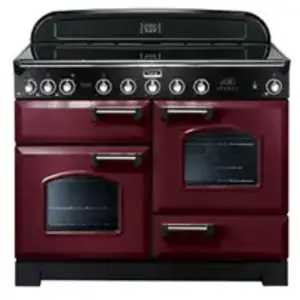 Piano de cuisson induction FALCON DELUX110 INDUC ROUGE CHROME pas cher
