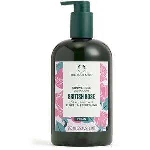 The Body Shop British Rose Shower Gel gel douche hydratant végan 750 ml