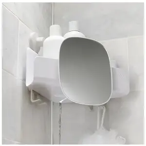 Comparateur de prix : Étagère de douche en coin avec miroir easystore Joseph Joseph
