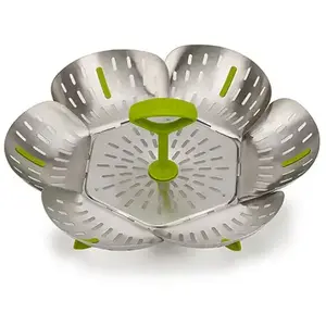 Joseph Joseph vapeur pliable Bloom 16 cm acier inoxydable vert pas cher