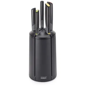 Bloc de 5 couteaux Elevate   - Joseph Joseph - Noir - Inox