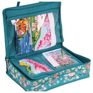 Sac tout-en-un à ouvrage - Motif Oiseaux - Hobby Gift (26,5 x 10 x 34,...