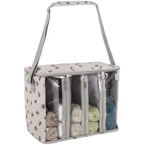 Hobby Gift Grand Sac à Tricoter   Abeille, Rangement de Fil, séparateu...