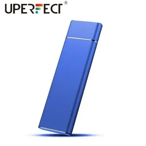 UPERFECT Disque Dur Externe SSD USB 3.0- 2 To M.2-Canvio Basics - Bleu pas cher