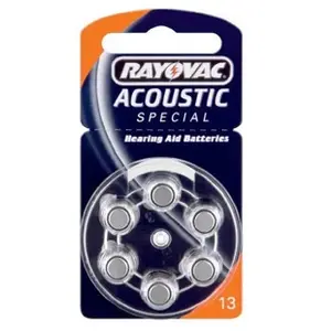 Piles auditive v13/pr48 1.4v 290mah Rayovac 4606745418 pas cher