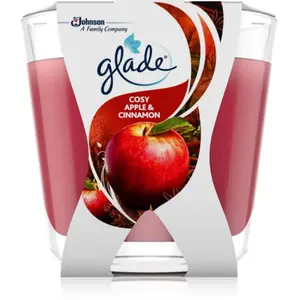 GLADE Cosy Apple&Cinnamon bougie parfumée 70 g pas cher