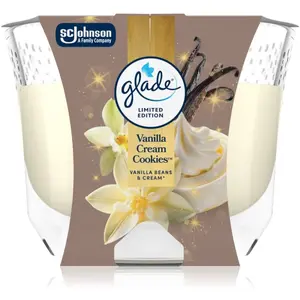 GLADE Vanilla Cream Cookies bougie parfumée 204 g pas cher