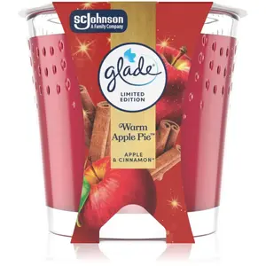 GLADE Warm Apple Pie bougie parfumée 112 g pas cher