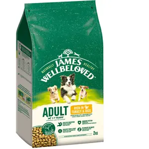 James Wellbeloved Adult Hypoallergenic dinde, riz pour chien - 2 kg pas cher