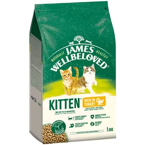 James Wellbeloved Kitten Hypoallergenic dinde, riz pour chaton - 1,5 kg pas cher