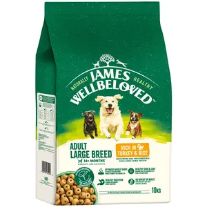 James Wellbeloved Adult Large Breed Hypoallergenic dinde, riz pour chi... pas cher