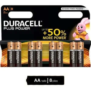 DURACELL Piles Plus Power AA X8 pas cher