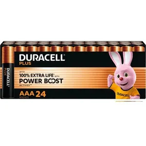 Pile DURACELL PLUS POWERBOOST AAA X24 PANIERE pas cher