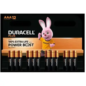Duracell 12 Pile Alcaline Aaa Plus Powerboost - 12 Unités - Duracell pas cher