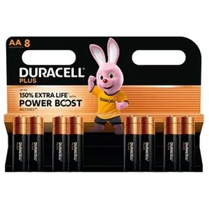 Pile DURACELL PLUS POWERBOOST AA X8 pas cher