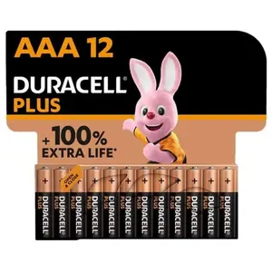 Comparateur de prix : Duracell Plus Piles alcalines AAA, 1.5V LR03 MN2400, paquet de 12