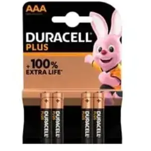 Comparateur de prix : Plus-AAA K4 Pile LR3 (aaa) alcaline(s) 1.5 v 4 pc(s) - Duracell