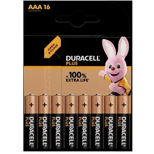 Duracell Plus-AAA CP16 Lot de 16 Piles AAA alcalines manganèse 1,5 V pas cher