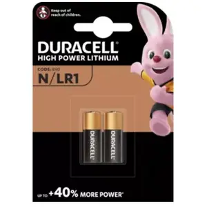 Comparateur de prix : Duracell Pile alcaline de sécurité N/MN9100/LR1 Pile alcaline spéciale, 1,5V, 825mAh - 2 pièces