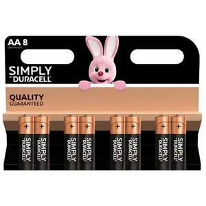 Duracell Duracell CopperTop MN1500 - Batterie 8 x type AA - Alcaline pas cher