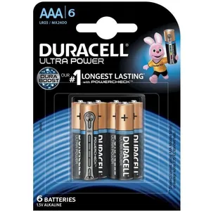 Duracell Ultra, lot de 6 piles alcalines type AAA 1,5 Volts, LR03 pas cher