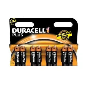 Duracell Plus, lot de 8 piles alcalines Type AA 1,5 Volts LR6 MN1500 pas cher