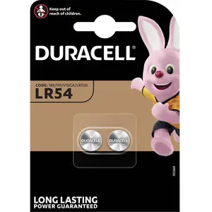 Duracell 2 Pile Bouton Alcaline Lr54 V10ga - Pack De 2 - Duracell pas cher