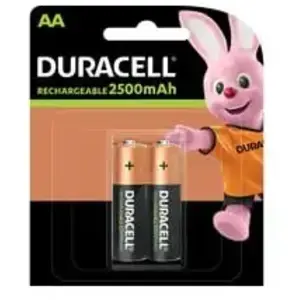 Pack de 2 Piles rechargeables type AA Duracell Recharge Ultra 2500 mAh pas cher