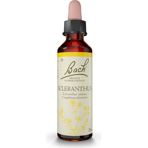 Comparateur de prix : FLEURS DE BACH Original n°28 Scleranthus fleur de bach flacon compte-gouttes 20ml