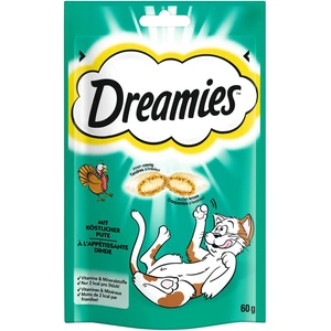 Catisfactions à la dinde pour chat 60g - Friandises Dreamies Catisfactions pas cher