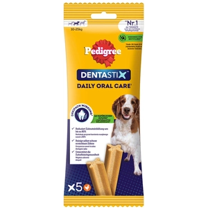 Comparateur de prix : 5 friandises Pedigree Dentastix Daily Oral Care Medium pour chien (10 ...