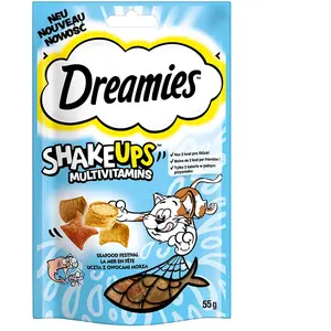 Comparateur de prix : DREAMIES  Shake UPS  Sachet multivitamines Seafood Festival 1 x 55 g