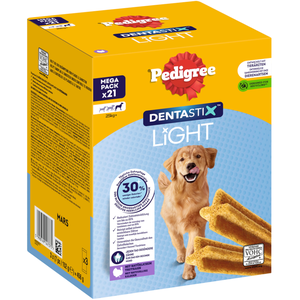 Multipack (42 pièces) Pedigree Dentastix Light : friandises dentaires ... pas cher