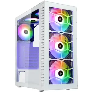 Comparateur de prix : Kolink OBSERVATORY HF GLASS WHITE ARGB Midi Tower Blanc OBSERVATORY HF GW