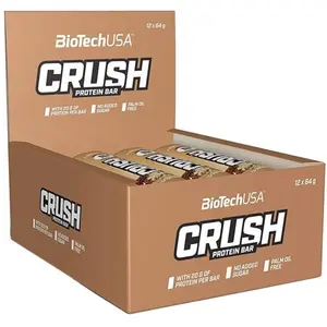 Comparateur de prix : Barres protéinées BioTech USA - Crush Bar - Cookies & Cream Boite de 12