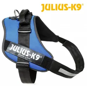 Comparateur de prix : JULIUS K9 Harnais Power IDC 1 L : 63 85 cm - 50 mm - Bleu - Pour chien