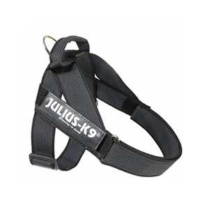 Julius-K9, Harnais à sangles IDC Color & Gray, Taille 2, Noir-Gris pas cher
