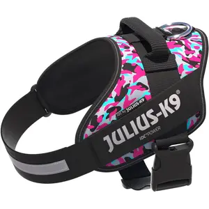 Harnais Julius-K9 IDC Power rose et gris, taille XS : tour de poitrail du chien 40 à 53 cm pas cher