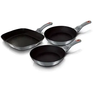Comparateur de prix : Berlinger Haus Moonlight Lot de 2 Poêles à Frire 1 Poêle à Griller Ind...