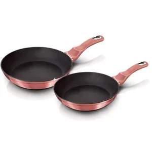Comparateur de prix : Berlinger Haus I-Rose Lot de 2 Poêles à Frire Induction 22-26 cm, Alum...