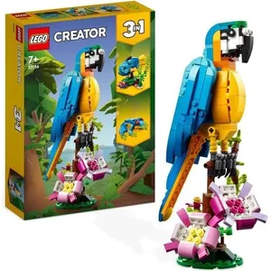 LEGO Creator 3-en-1 31136 Le Perroquet Exotique, Figurines Animaux de ... pas cher