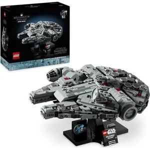 LEGO Star Wars 75375 Millennium Falcon, Set de Construction, Vaisseau ... pas cher
