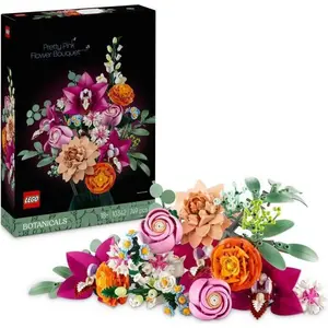 LEGO Botanique 10342 Le joli bouquet de fleurs roses - Set de construc... pas cher