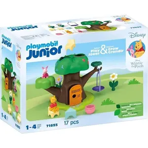PLAYMOBIL Junior 71693 Winnie l'ourson et Porcinet avec cabane, 17 pie... pas cher