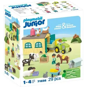 PLAYMOBIL Junior 71656 Ferme tracteur et animaux, personnages, Pour bé...Vendu parkaufland