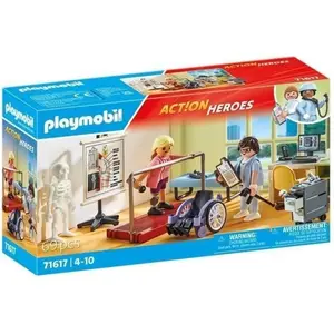 PLAYMOBIL 71617 Atelier de kinésithérapie, L'hôpital, Action Heroes, 6... pas cher