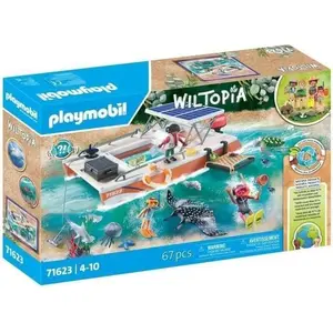 PLAYMOBIL 71623 Bateau de surveillance des récifs coralliens, 67 piece... pas cher